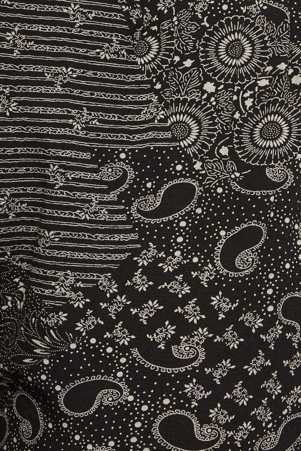 Büyük Beden Dar Paça Desenli Cepli Havuç Kesim Likralı Pantolon 302493