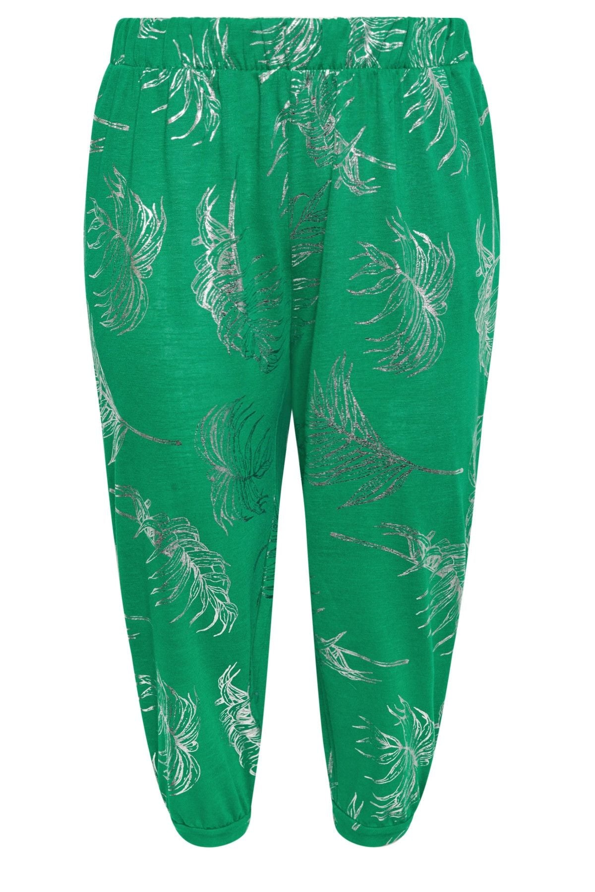 Büyük Beden Paçası ve Beli Lastik Detaylı Cepli Jogger Pantolon 303212