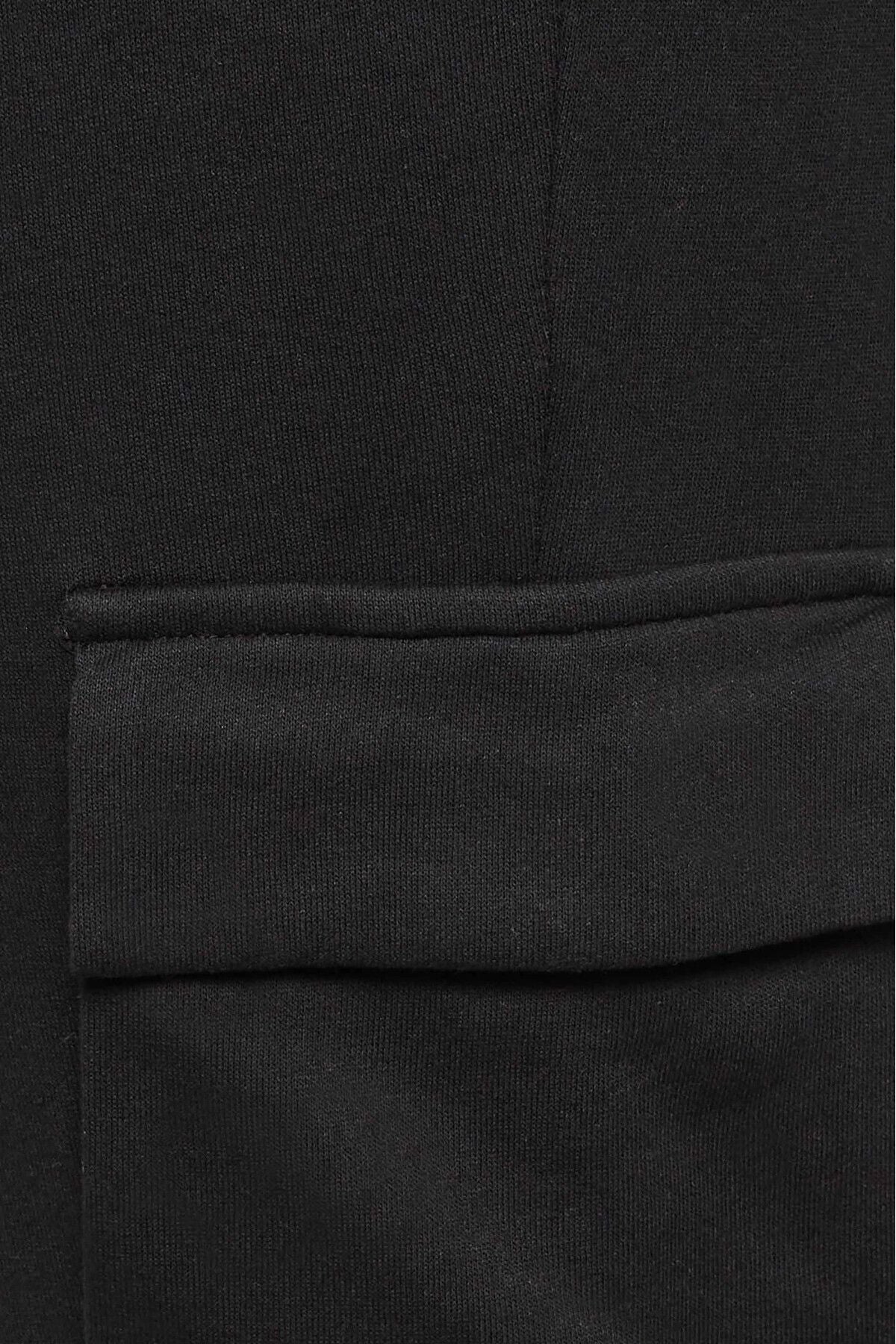 Büyük Beden Beli ve Paçası Lastikli Cepli Kargo Jogger Pantolon 143399