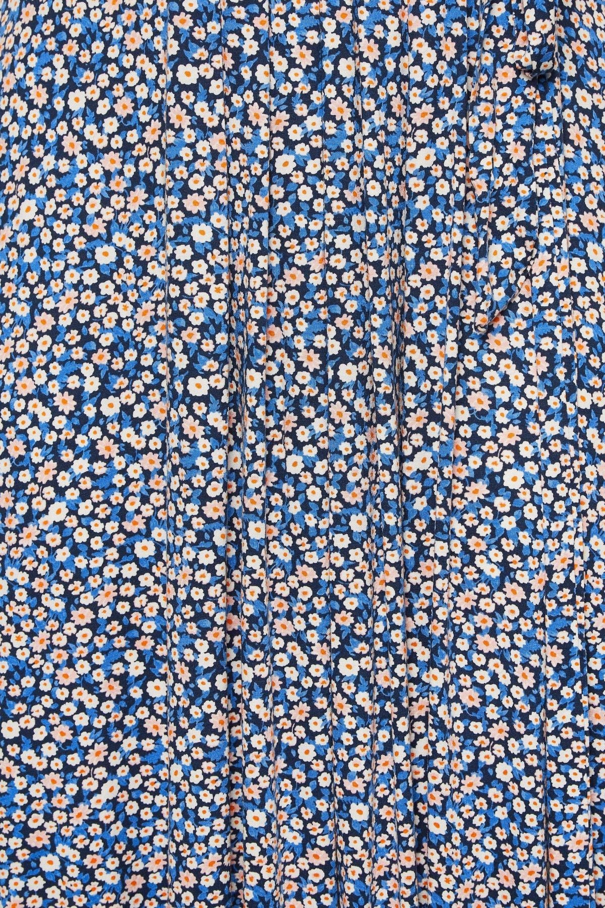 Büyük Beden V Yaka Kısa Kollu Likralı Anvelop Elbise 302376