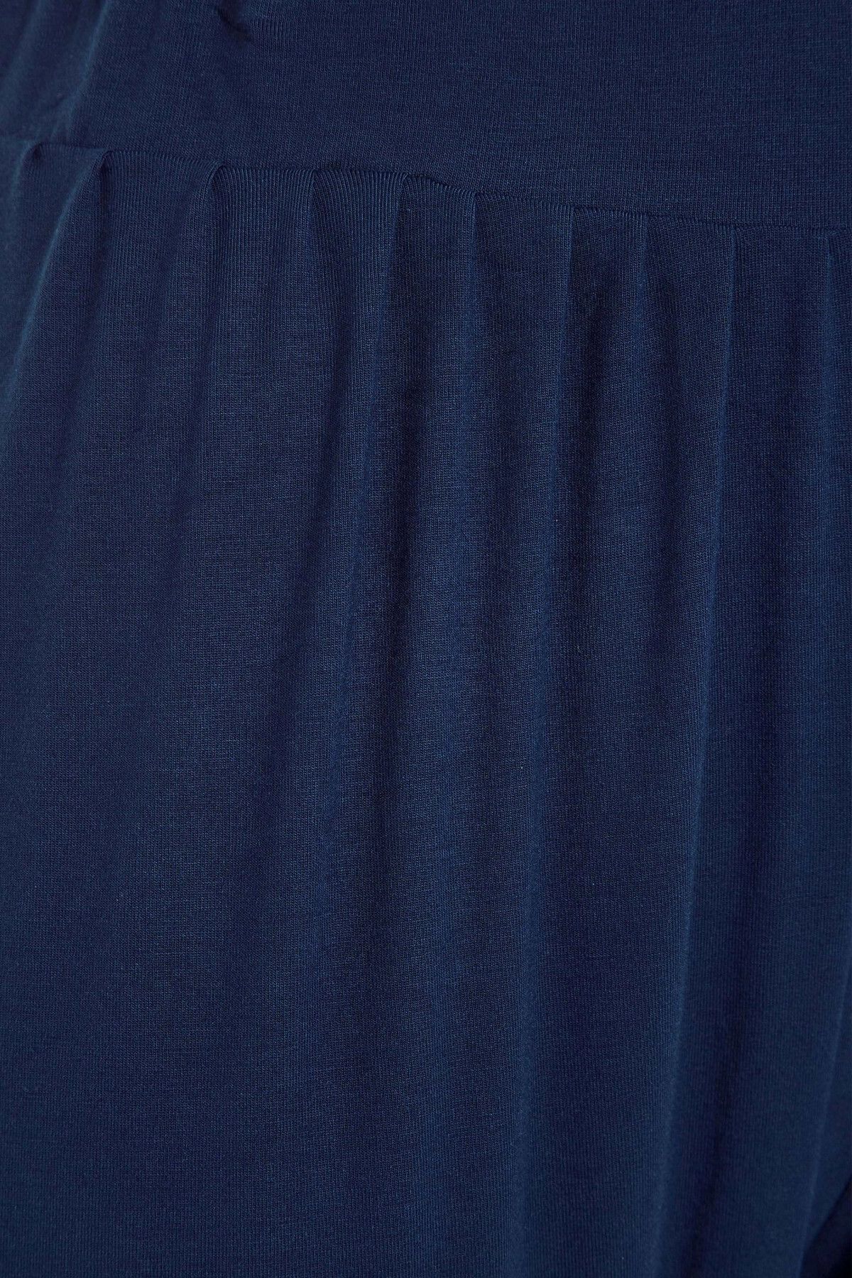 Büyük Beden Paçası ve Beli Lastik Detaylı Cepli Jogger Pantolon 144780