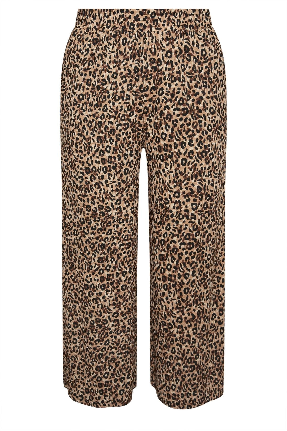 Büyük Beden Beli Lastikli Cepli Desenli Geniş Paça Pantolon 143770