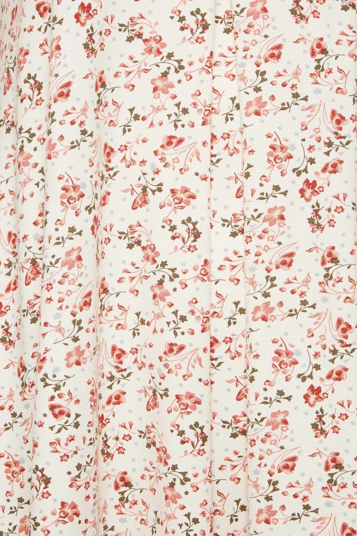 Büyük Beden V Yaka Desenli Asimetrik Kesim Likralı Bluz 302169