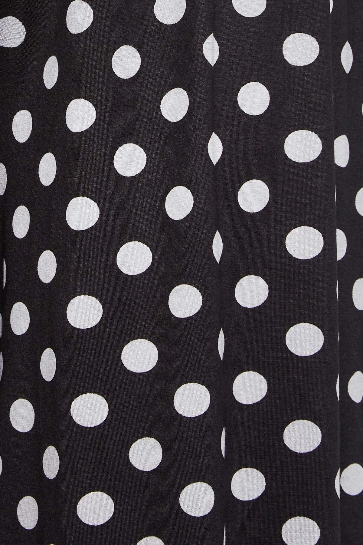 Büyük Beden Desenli Bol Kesim Cepli Likralı Kapri Pantolon 302445