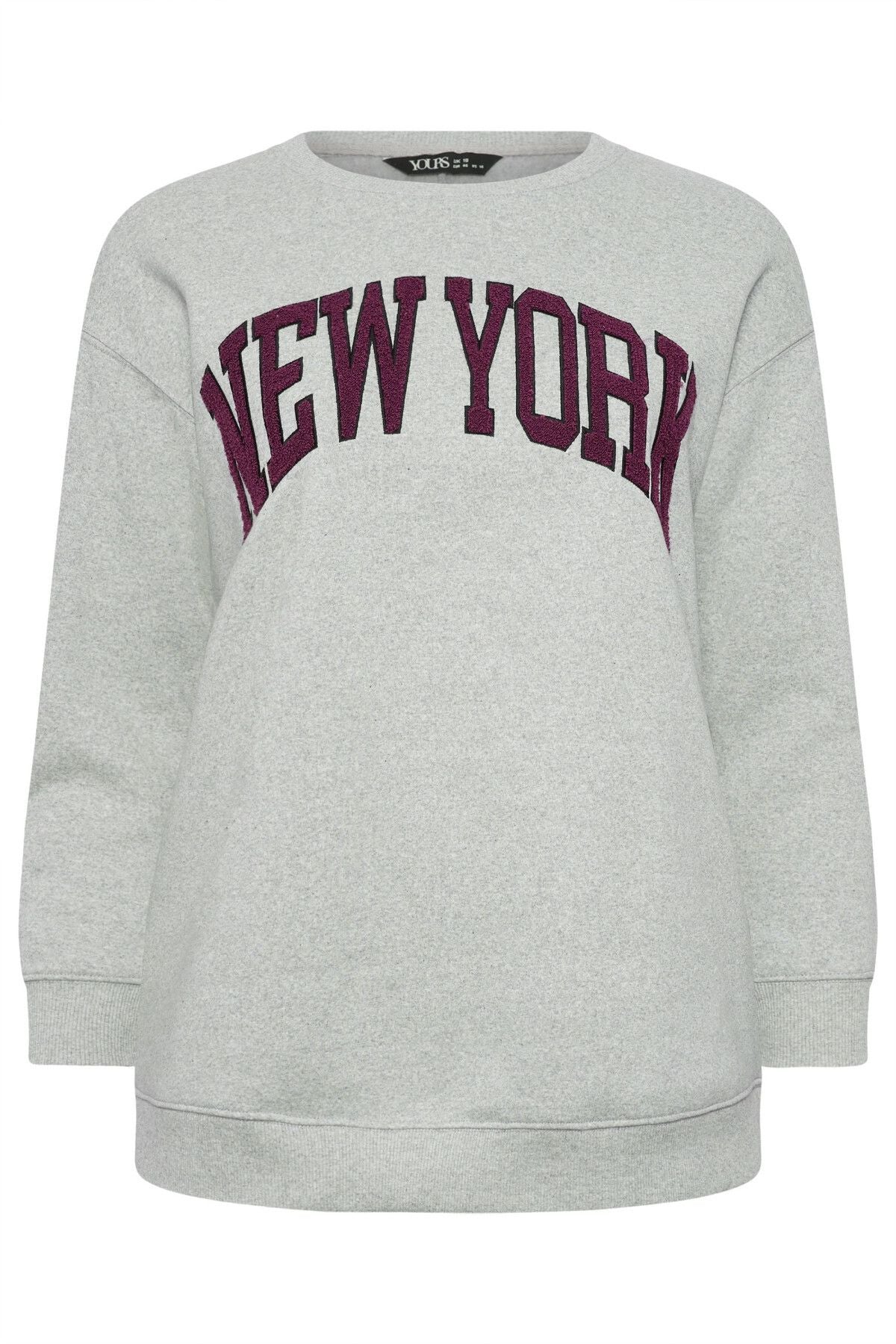 Büyük Beden Bisiklet Yaka Uzun Kollu İşleme Detaylı Kazak 302728