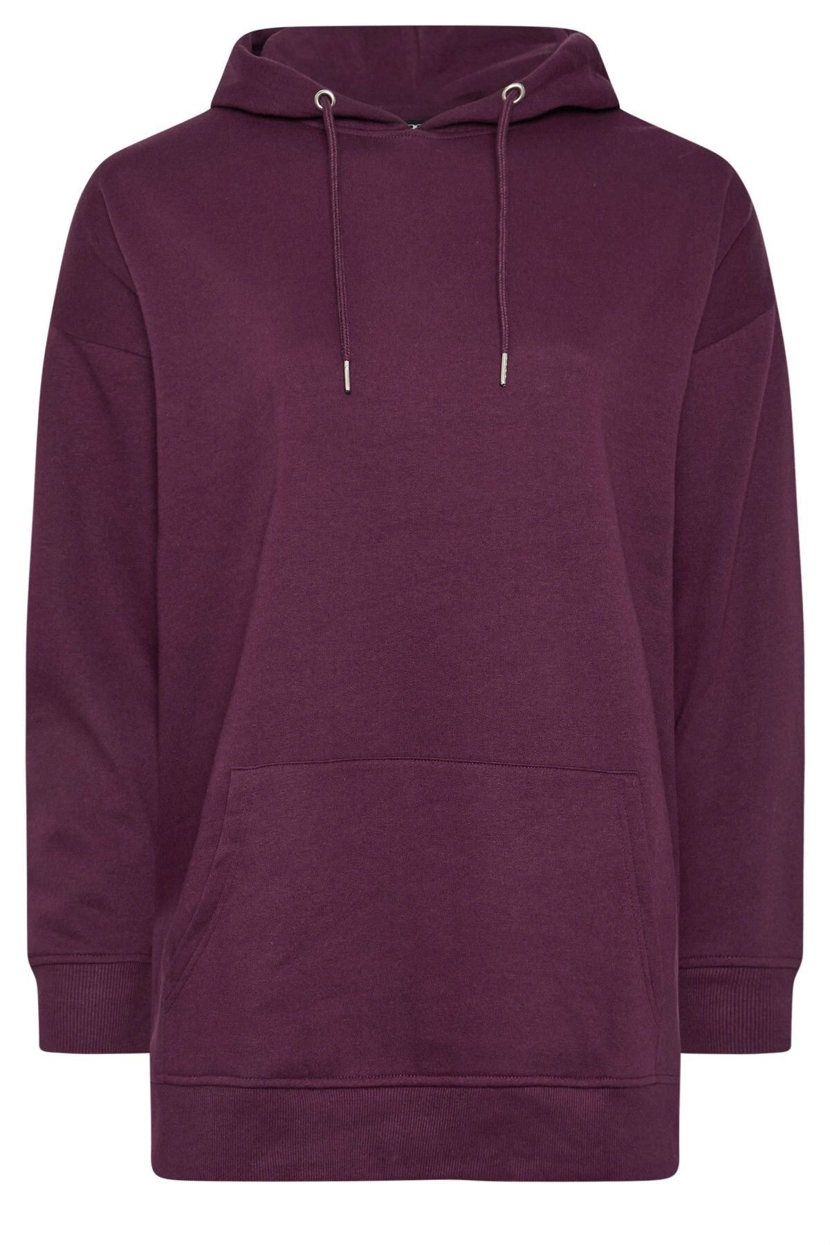 Büyük Beden Yumuşak Dokulu Kapüşonlu Uzun Kollu Cepli Sweatshirt 126622