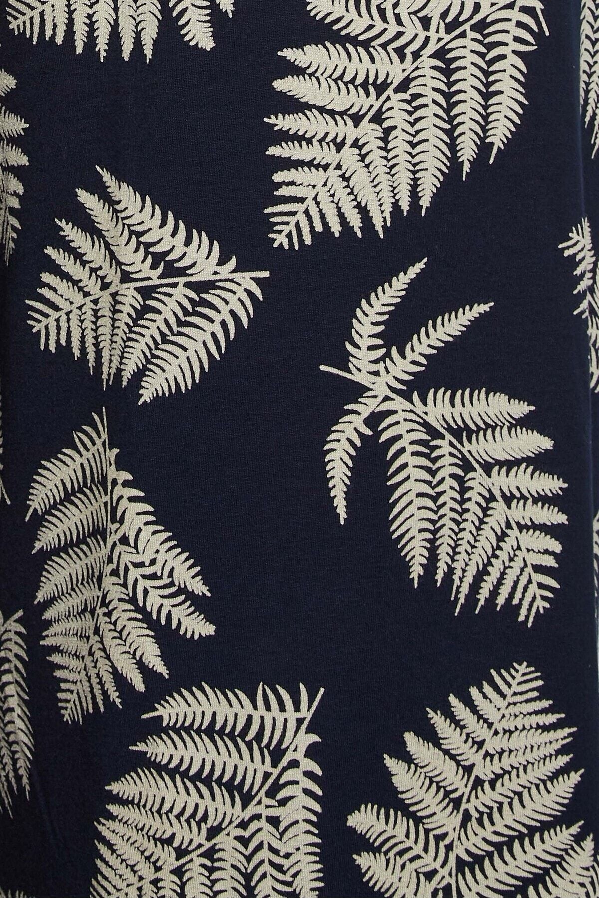 Büyük Beden Desenli Bol Kesim Cepli Likralı Kapri Pantolon 302429