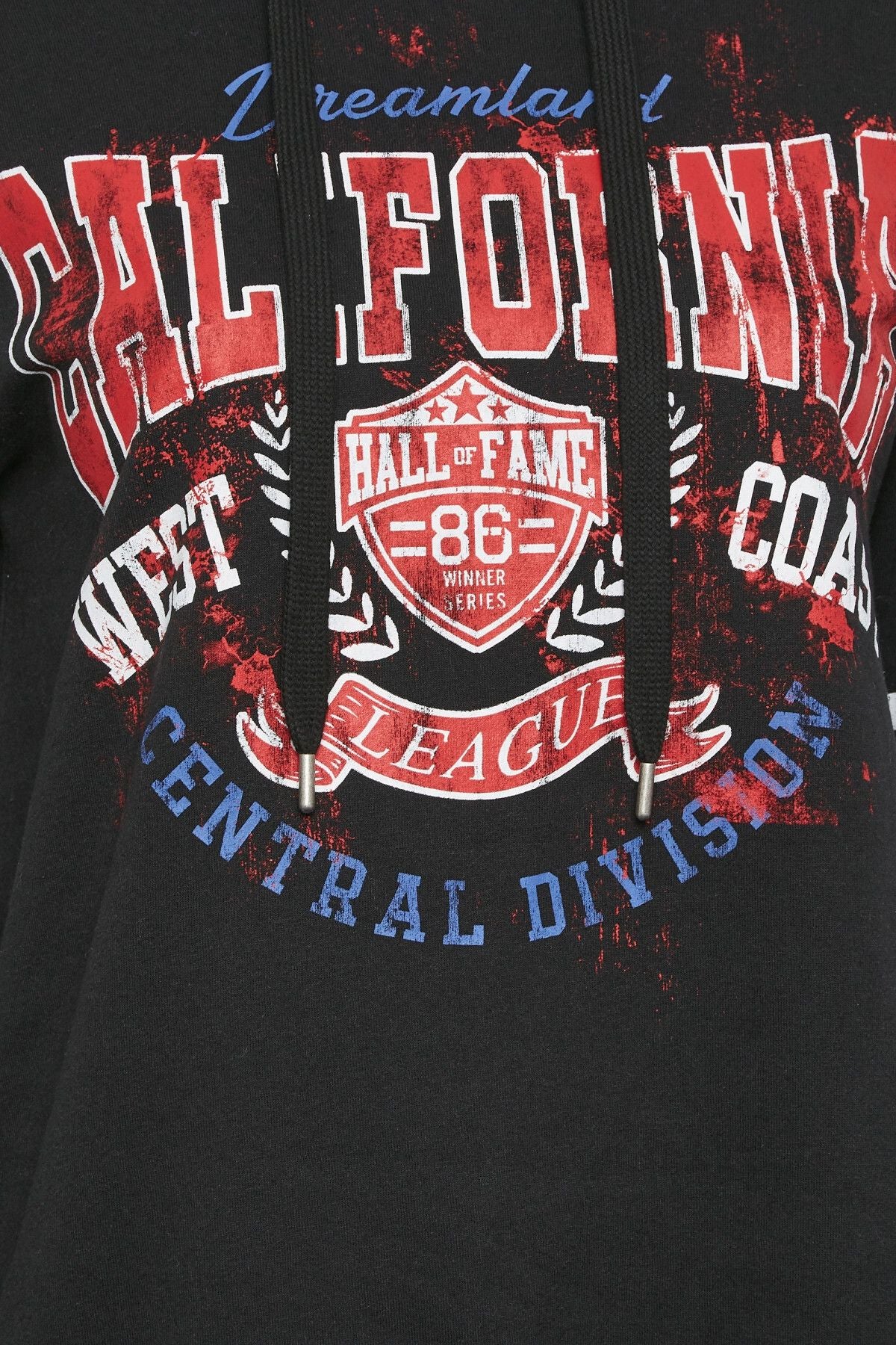 Büyük Beden Kolları Şeritli Kapüşonlu Uzun Kollu Sweatshirt 302128