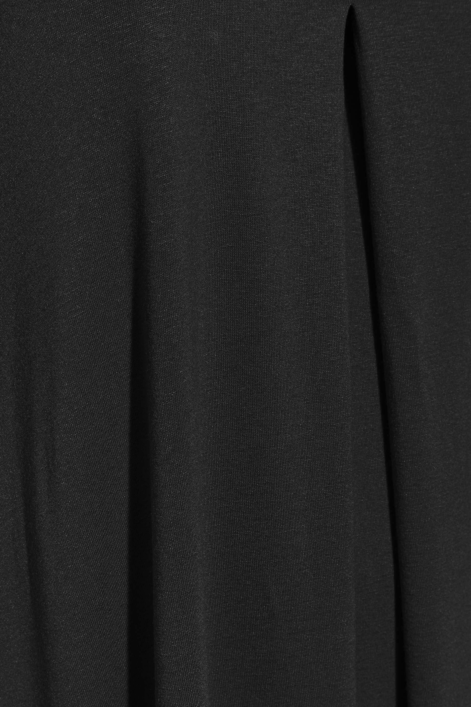 Büyük Beden V Yaka Desensiz Asimetrik Kesim Likralı Bluz 320315