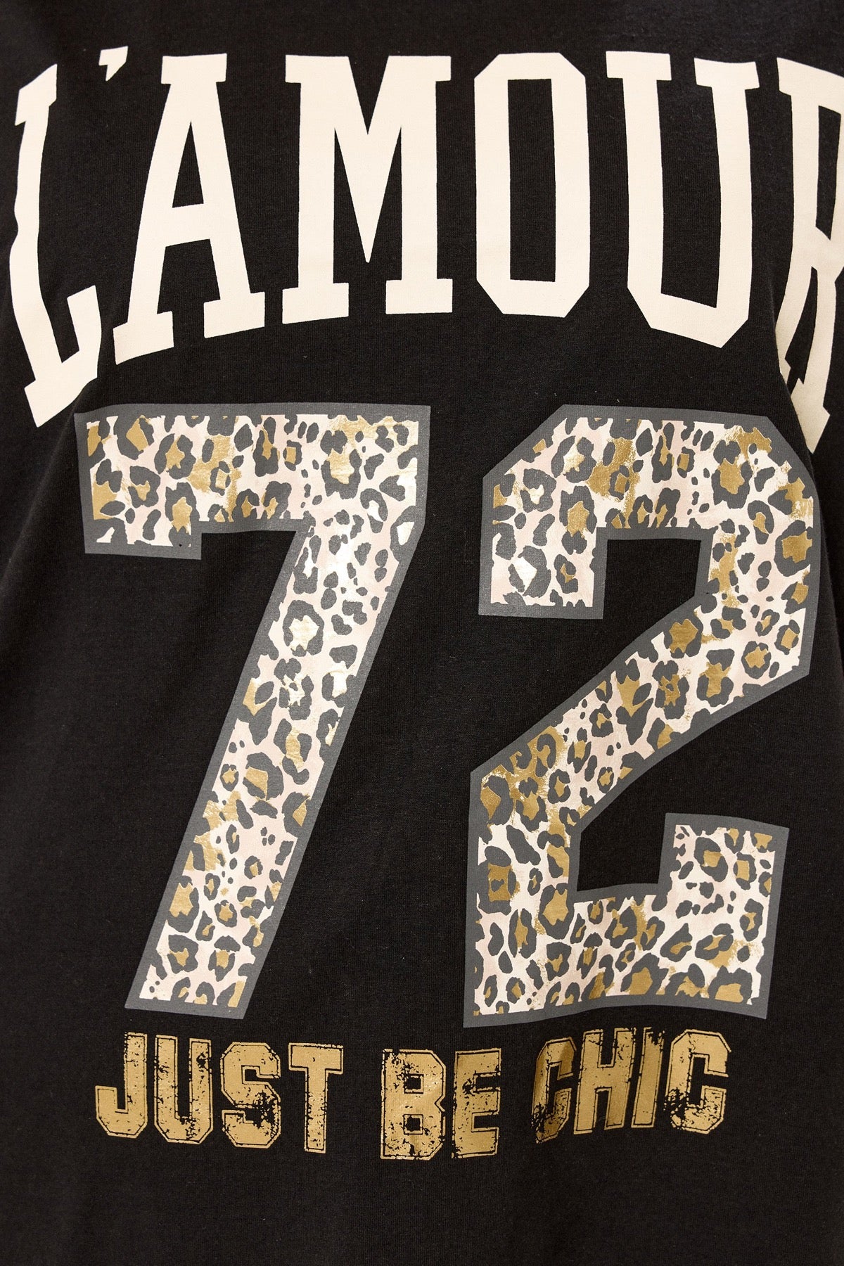 Büyük Beden Bisiket Yaka Kısa Kollu Yazı Baskılı T-shirt 304287