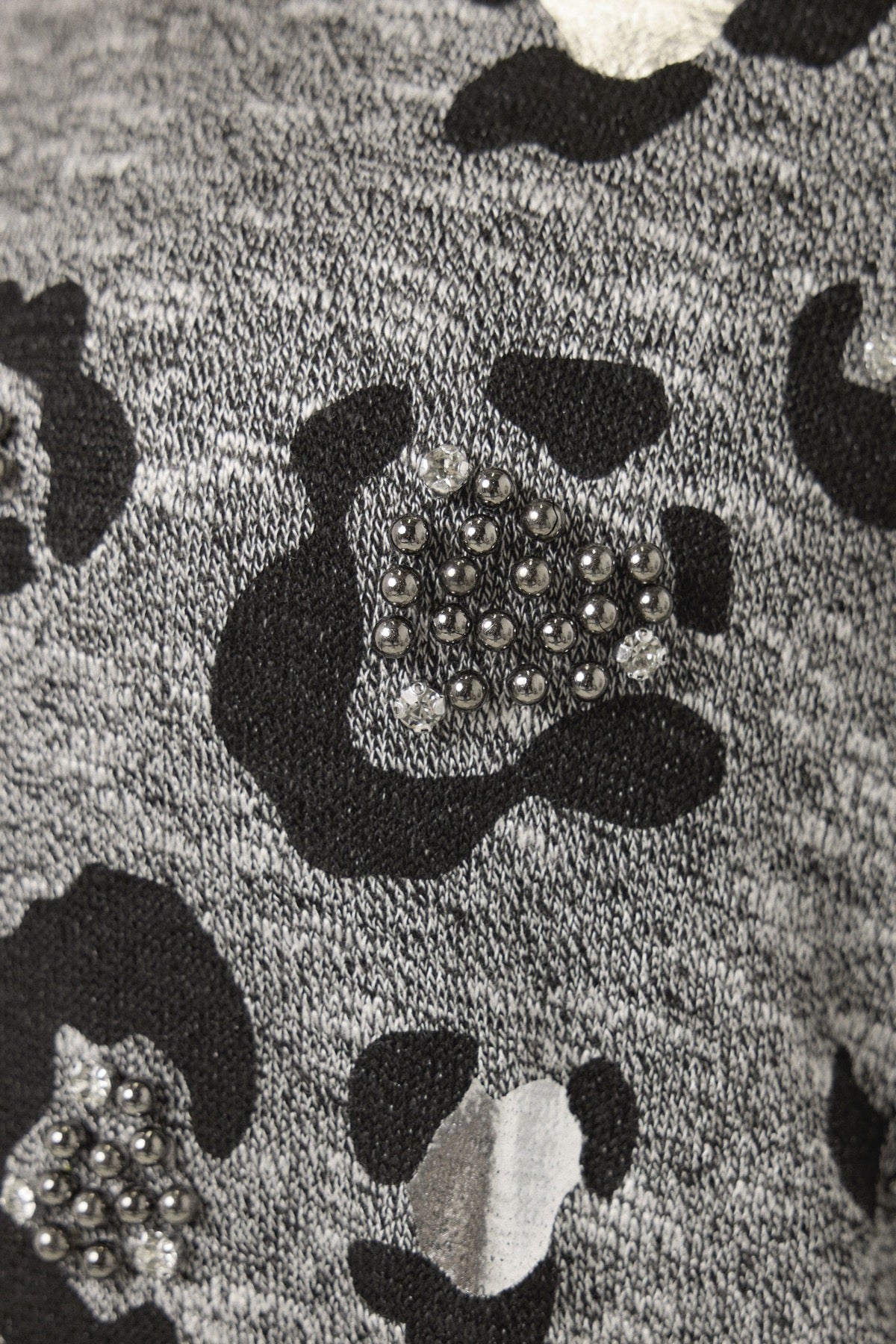 Büyük Beden Bisiklet Yaka Yarım Kol Yanı Yırtmaçlı Boncuklu Tunik 304279