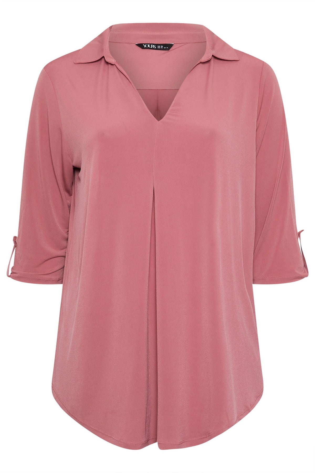 Büyük Beden V Yaka Uzun Kollu Bluz 303627