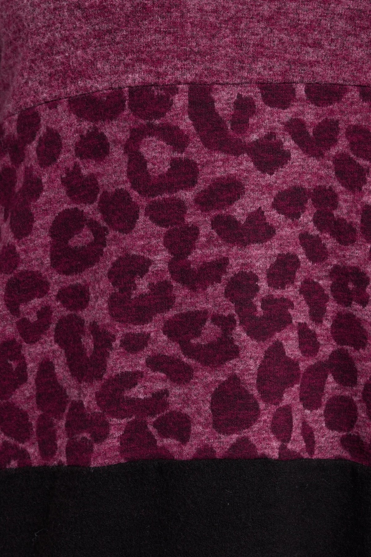 Büyük Beden V Yaka Uzun Kollu Peluş Sweatshirt 285053