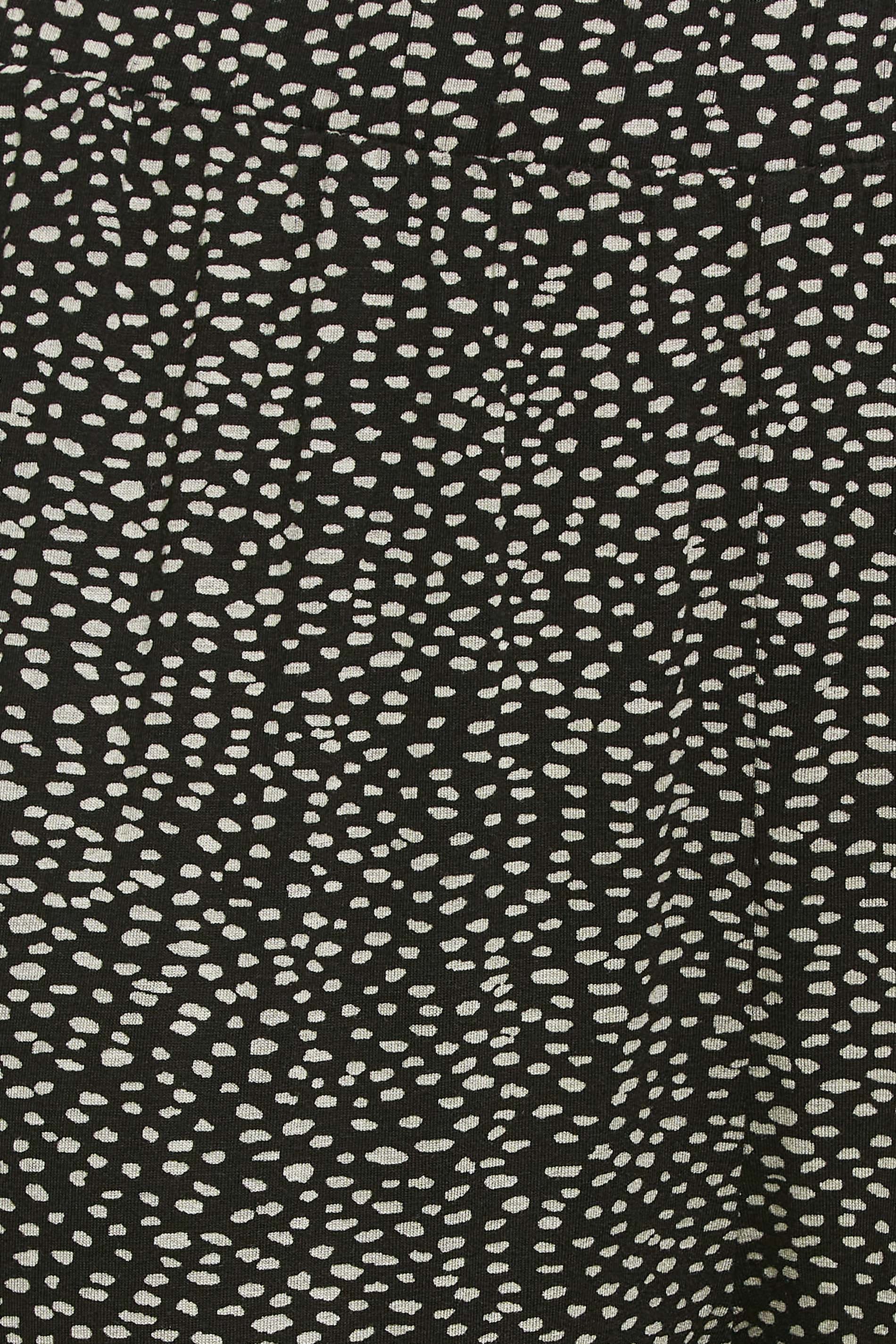 Büyük Beden Dar Paça Bilek Üstü Kısa Kesim Desenli Cepli Pantolon 302447