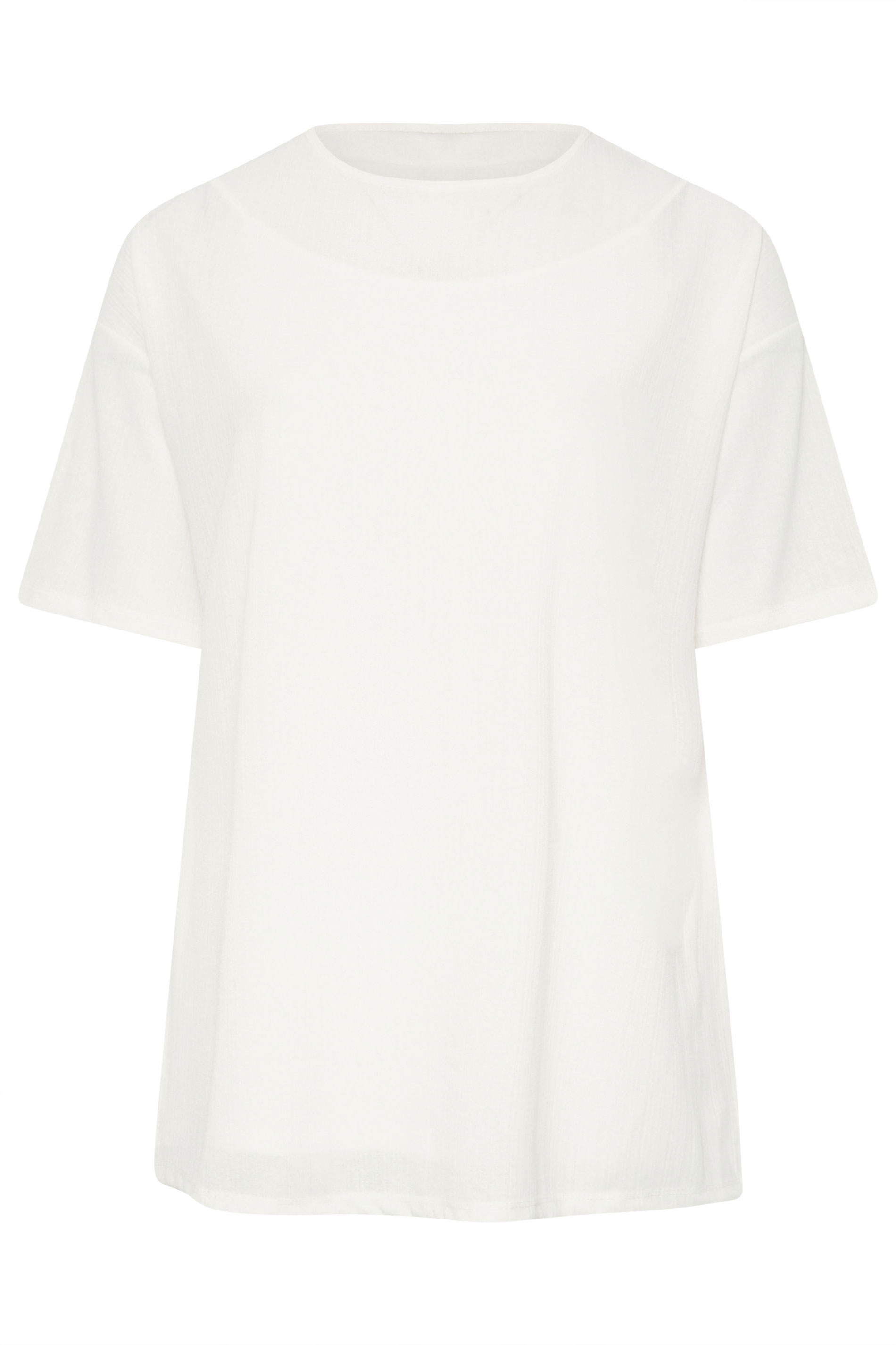 Büyük Beden Bisiklet Yaka Kısa Kollu Yanları Yırtmaçlı Astarlı Bluz 303434