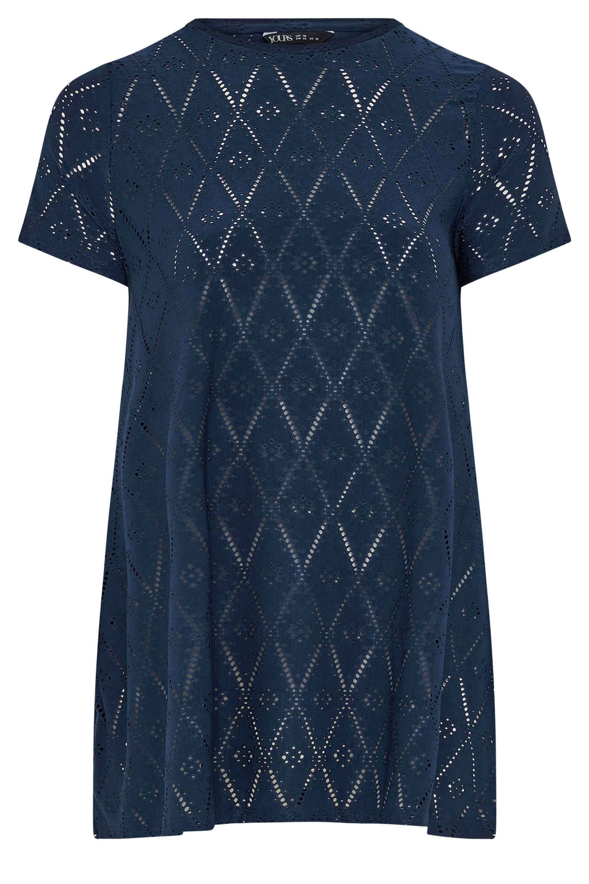 Büyük Beden V Yaka Kısa Kollu Dantel Detaylı Astarsız Bluz 303263