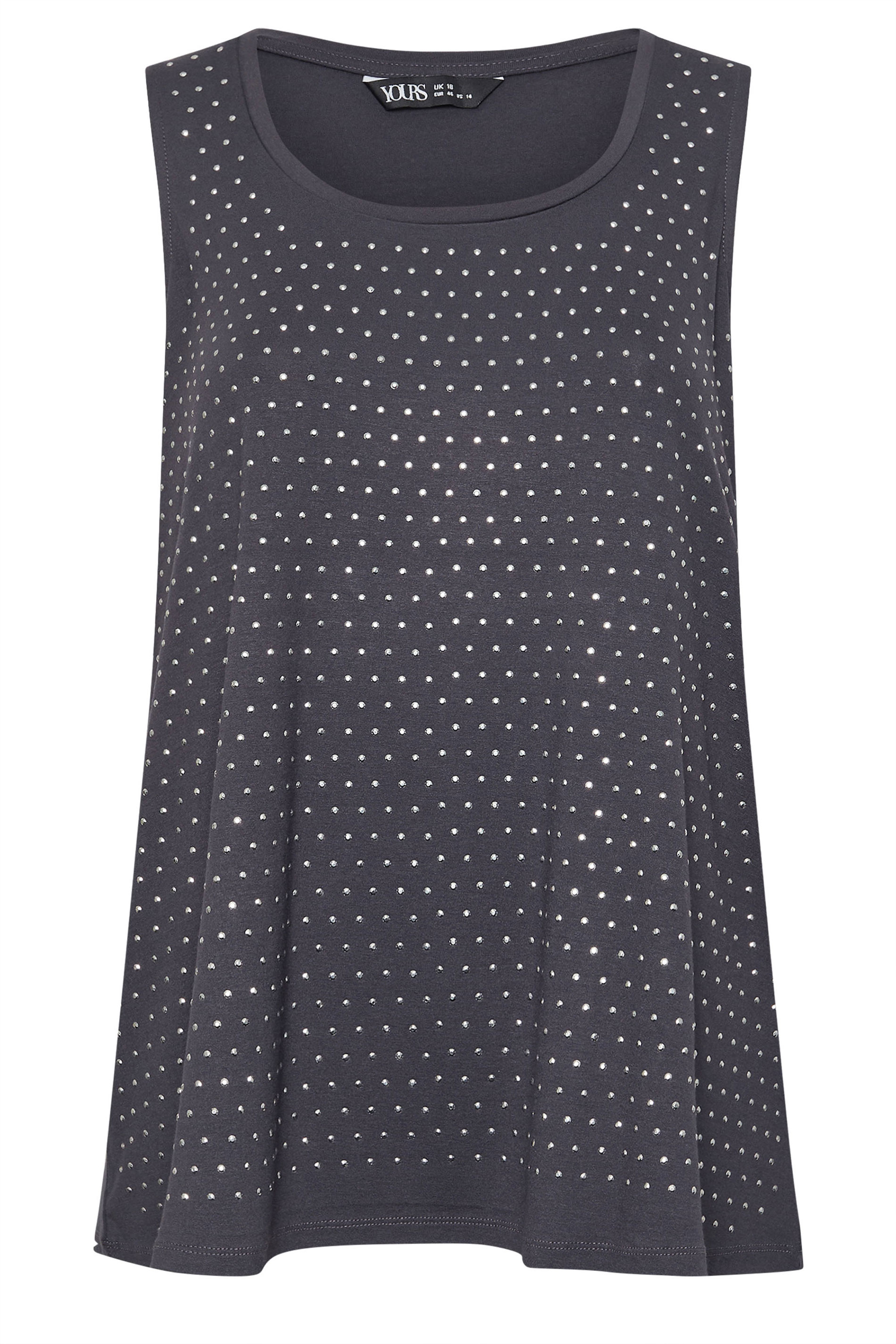 Büyük Beden Sıfır Kol Önü Taş İşlemeli Bisiklet Yaka Bluz 321850