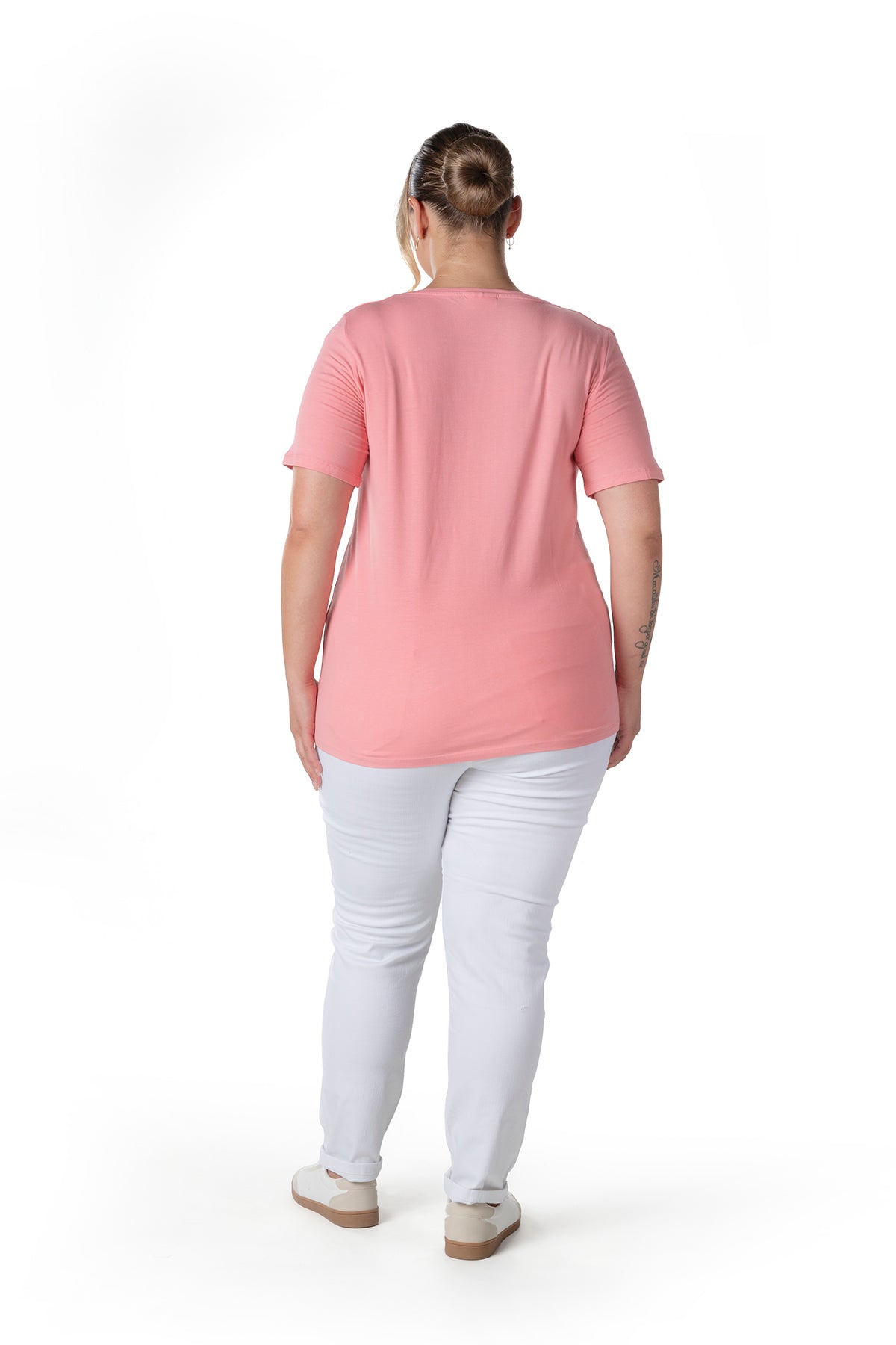 Büyük Beden Kısa Kol Basic T-shirt 10971529