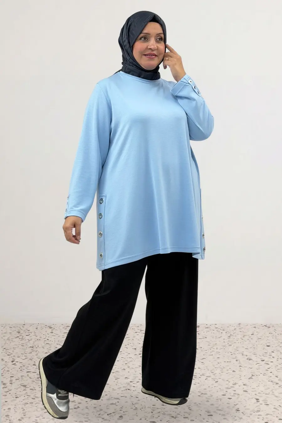 Eslina Moda büyük beden kadın tunik örneği