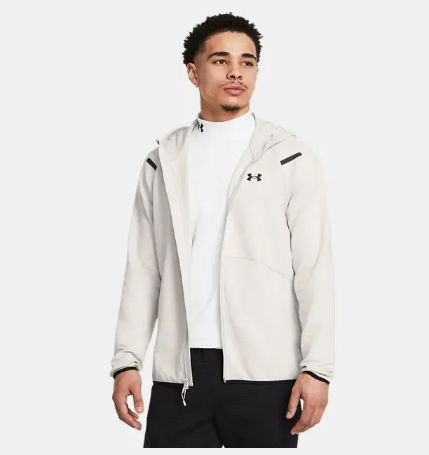 Under Armour 4XL bedene kadar sunulan erkek fermuarlı sweatshirt örneği